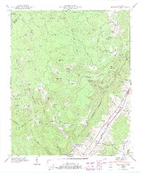 1946 Map of Brockdell, 1974 Print