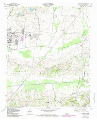 Download a high-resolution, GPS-compatible USGS topo map for Brunswick, TN (1984 edition)