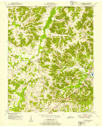 1950 Map of Buchanan, TN, 1953 Print