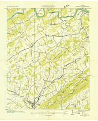 preview thumbnail of historical topo map of Bulls Gap, TN in 1935