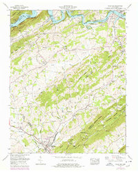 preview thumbnail of historical topo map of Bulls Gap, TN in 1962