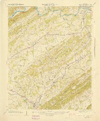 1940 Map of Bulls Gap