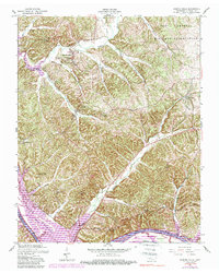preview thumbnail of historical topo map of Stewart County, TN in 1957