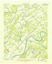 preview thumbnail of historical topo map of Hawkins County, TN in 1935