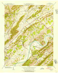 Download a high-resolution, GPS-compatible USGS topo map for Burem, TN (1954 edition)
