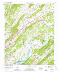 Download a high-resolution, GPS-compatible USGS topo map for Burem, TN (1977 edition)