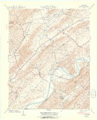 1939 Map of Burem, 1954 Print