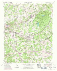 Download a high-resolution, GPS-compatible USGS topo map for Burns, TN (1970 edition)
