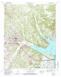 Download a high-resolution, GPS-compatible USGS topo map for Camden, TN (1985 edition)