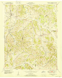 preview thumbnail of historical topo map of Marshall County, TN in 1951
