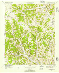 preview thumbnail of historical topo map of Giles County, TN in 1951
