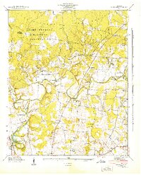 Download a high-resolution, GPS-compatible USGS topo map for Capitol Hill, TN (1944 edition)