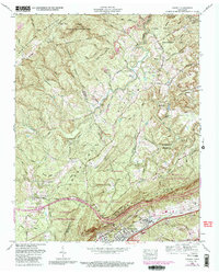 preview thumbnail of historical topo map of Cumberland County, TN in 1968
