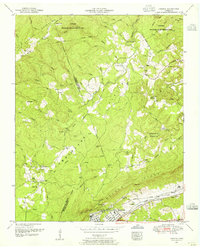 preview thumbnail of historical topo map of Cumberland County, TN in 1952