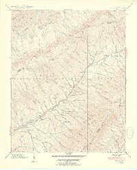 1938 Map of Carter, 1954 Print
