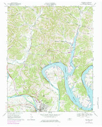 preview thumbnail of historical topo map of Carthage, TN in 1968