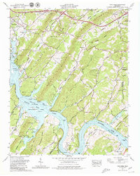 preview thumbnail of historical topo map of Roane County, TN in 1968