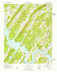 1953 Map of Kingston, TN, 1955 Print