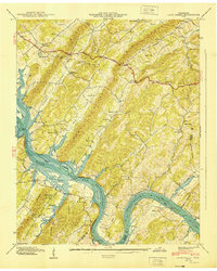 Download a high-resolution, GPS-compatible USGS topo map for Cave Creek, TN (1940 edition)