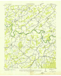 Download a high-resolution, GPS-compatible USGS topo map for Cedar Creek, TN (1935 edition)