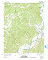 Download a high-resolution, GPS-compatible USGS topo map for Celina, TN (1990 edition)