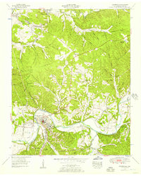 1952 Map of Centertown, 1957 Print