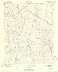 1953 Map of Centertown, 1955 Print