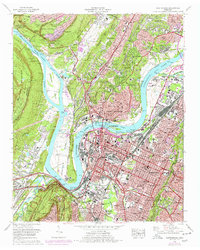 Download a high-resolution, GPS-compatible USGS topo map for Chattanooga, TN (1978 edition)