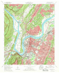 Download a high-resolution, GPS-compatible USGS topo map for Chattanooga, TN (1969 edition)