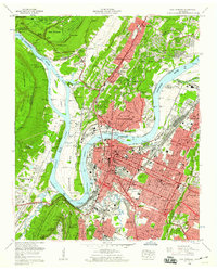 preview thumbnail of historical topo map of Chattanooga, TN in 1958