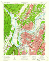 Download a high-resolution, GPS-compatible USGS topo map for Chattanooga, TN (1959 edition)