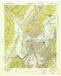 Download a high-resolution, GPS-compatible USGS topo map for Chattanooga, TN (1947 edition)