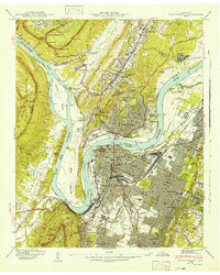 Download a high-resolution, GPS-compatible USGS topo map for Chattanooga, TN (1941 edition)