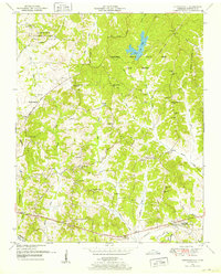 1950 Map of Chesterfield, TN, 1953 Print