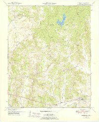 1950 Map of Chesterfield, 1953 Print