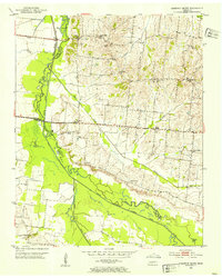 1952 Map of Chestnut Bluff, 1953 Print