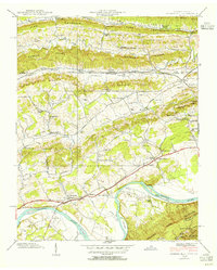 1939 Map of Church Hill, 1954 Print