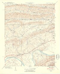 1939 Map of Church Hill, 1954 Print