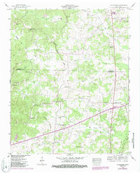 1950 Map of Clarksburg, TN, 1987 Print