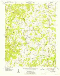 1950 Map of Clarksburg, TN, 1953 Print