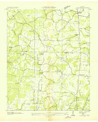 1936 Map of Henderson County, TN