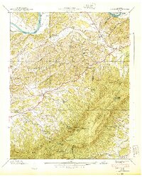 Download a high-resolution, GPS-compatible USGS topo map for Clevenger, TN (1940 edition)