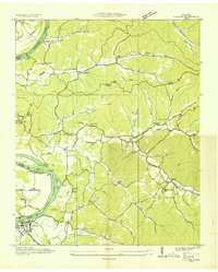 1936 Map of Wayne County, TN