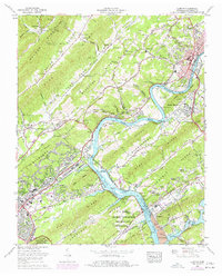 preview thumbnail of historical topo map of Clifton, TN in 1968