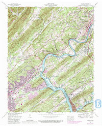 Download a high-resolution, GPS-compatible USGS topo map for Clinton, TN (1991 edition)
