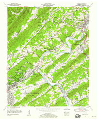 Download a high-resolution, GPS-compatible USGS topo map for Clinton, TN (1959 edition)