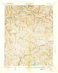 Download a high-resolution, GPS-compatible USGS topo map for Clouds, TN (1942 edition)