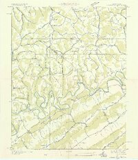 1935 Map of Colemen Gap