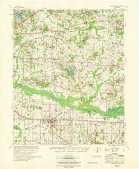 preview thumbnail of historical topo map of Collierville, TN in 1968