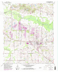 preview thumbnail of historical topo map of Collierville, TN in 1965